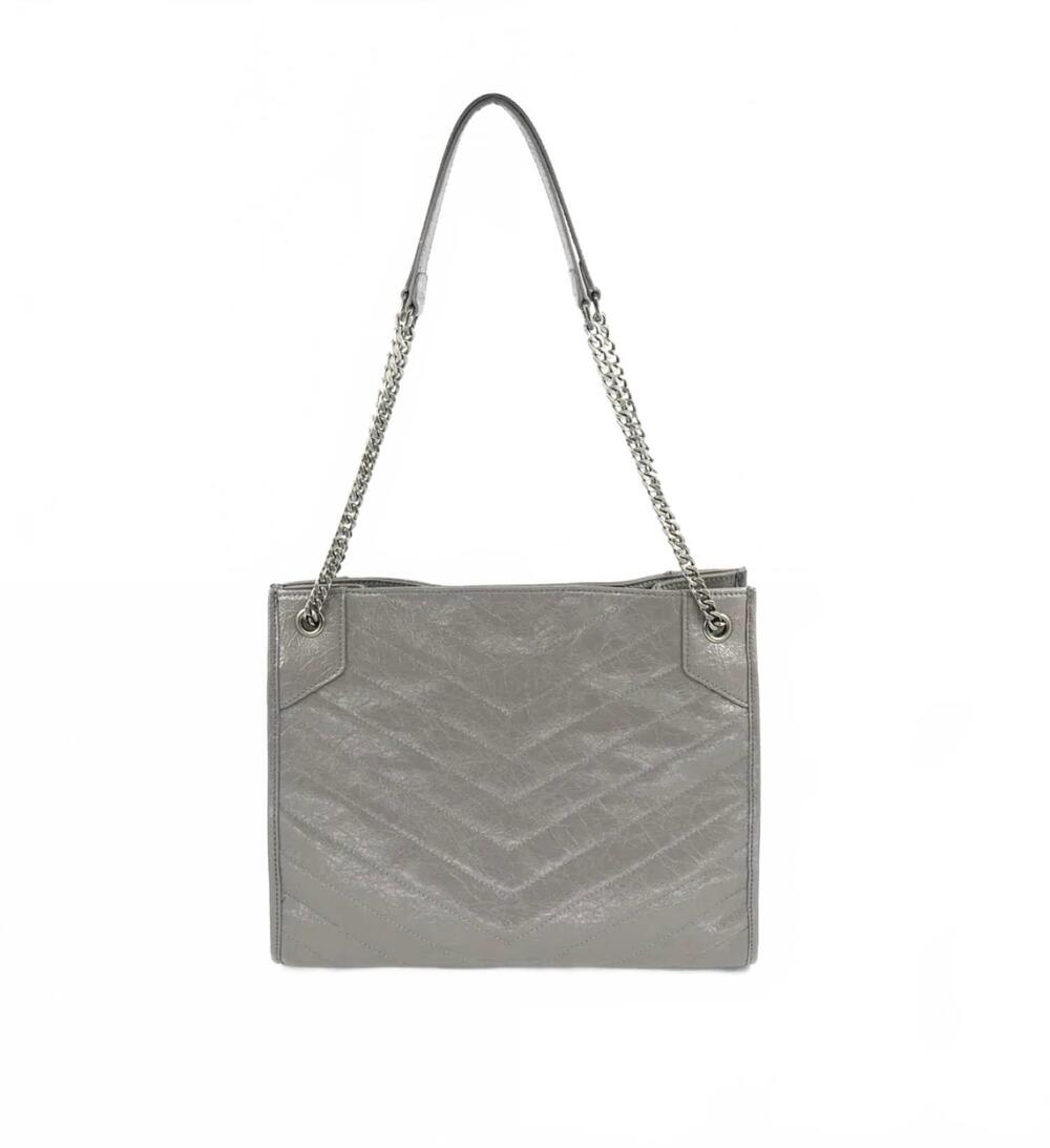 NEW BC HANDBAGS women's quilted tote bag in gray